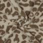 Preview: Teddy Fleece Animal Print Braun/Beige